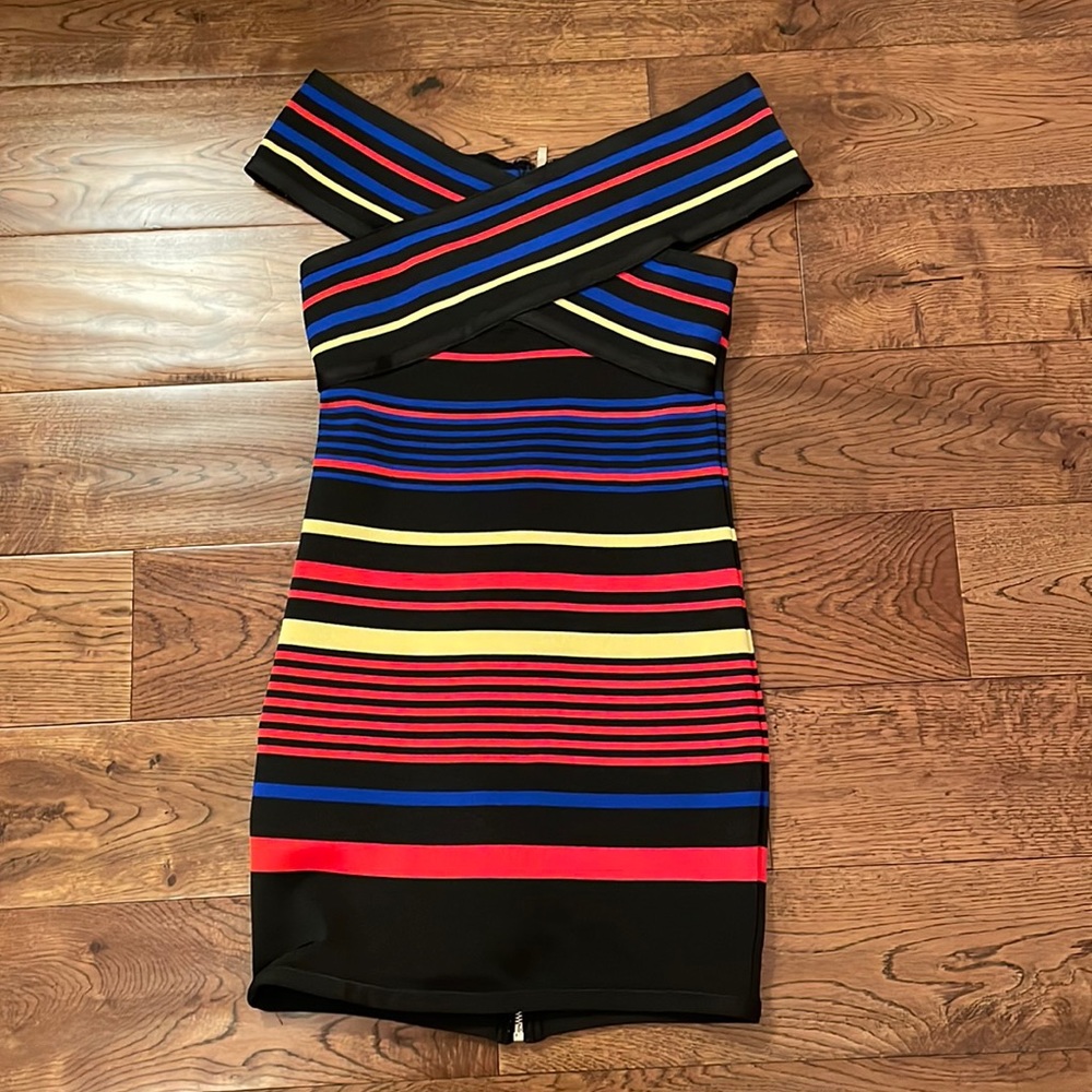 Stretchy, striped dress